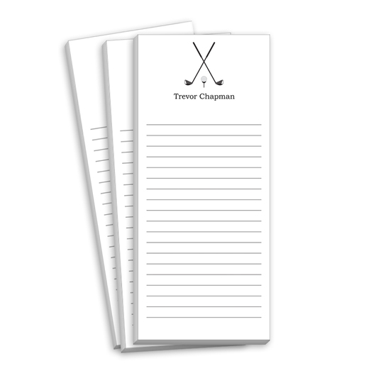 Golf Club Skinnie Notepads
